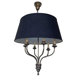 Ibex Chandelier in Burnished Nickel by Remains Lighting