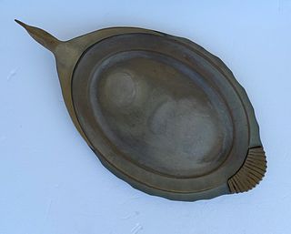 Silver Plate & Bronze Platter/Tray by Prata Wolff