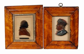 (2) EARLY 19TH C. MINIATURE PORTRAITS OF AMERICAN PATRIOTS