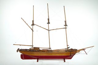 THREE-MASTED SHIP MODEL