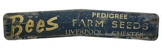 1920S BRITISH EXTERIOR SEED SUPPLY SIGN