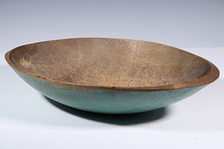 BLUE PAINTED CHOPPING BOWL