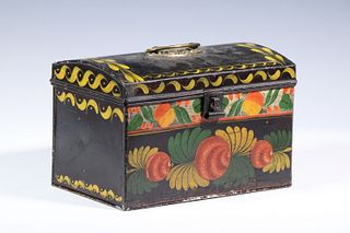 TOLE PAINTED DOCUMENT BOX