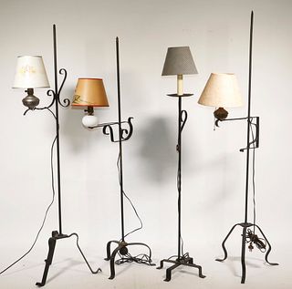 (4) FLOOR LAMPS