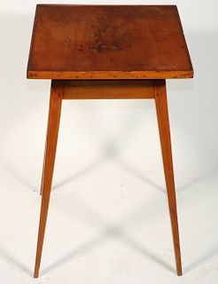 SQUARE DISH TOP SIDE TABLE