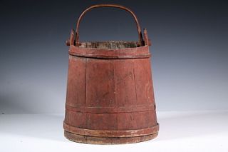 EARLY PAINTED BUCKET
