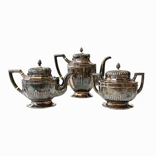 Imperial Russian Silver Tea Set