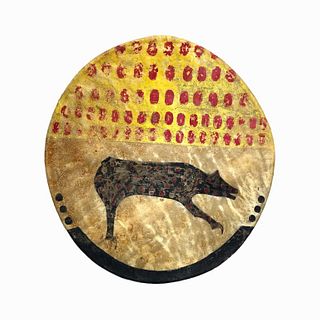 20th Century Shield Cover Reproduction Cow Hide