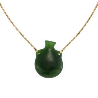 Tiffany & Co. Elsa Peretti Bottle green jade penda