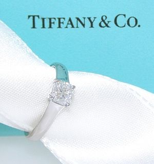 Tiffany & Co Platinum Lucida Square 0.62ct VVS2/G