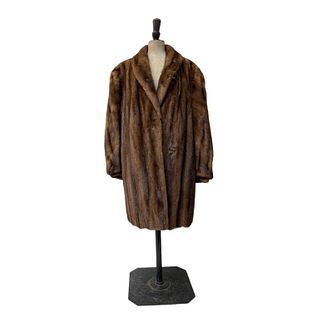 Vintage Russian Shuba Winter Fur Coat