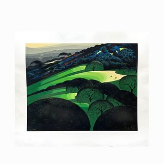 Eyvind Earle "Mountains and Trees"