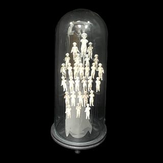 Doll Forms In Cloche Clr Display Piece
