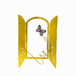 David Gerstein Butterfly in Window Sculpture