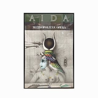 AIDA Metropolitan Opera Poster