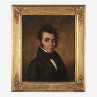 American School 19th century Portrait of a Gentleman