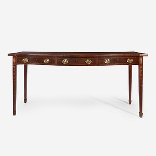 A Scottish George III inlaid mahogany serving table circa 1785
