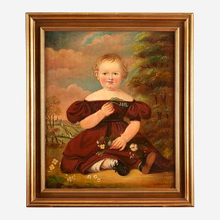 American School 19th century Portrait of a Young Child