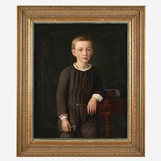 Attributed to Claus Anton K&#246;lle (Danish, 1827-1872) Portrait of a Young Boy