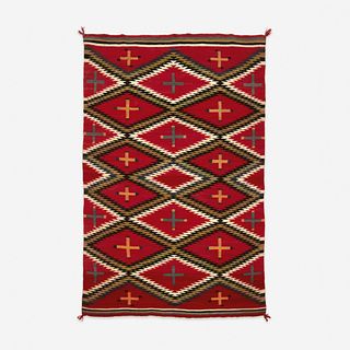 A fine transitional Navajo blanket/rug early 20th century