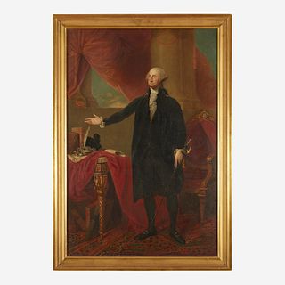 After Gilbert Stuart (1755-1828) The Landsdowne Portrait of George Washington (1732-1799)