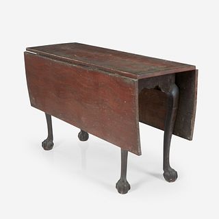A small Chippendale faux grain-painted drop-leaf table Massachusetts, circa 1780