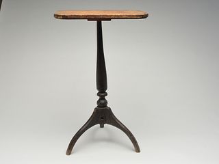 Candle stand, circa 1800.