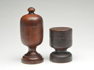 Two early pieces of treen.