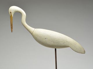 Sculptural egret, Mark McNair, Craddockville, Virginia.