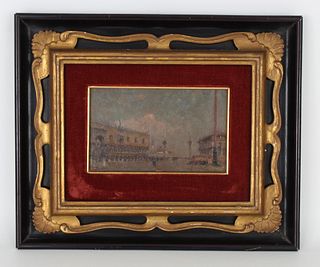 Signed, 19th C. Impressionist View of Venice Italy