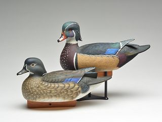 Pair of wood ducks, Jimmie Vizier, Galliano, Louisiana.