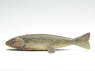 Bass fish decoy, Gordon Francis Charbeneau, circa 1925.