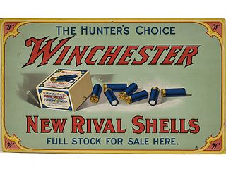 Store display or hang tag die cut, Winchester Rival.