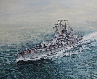 Brian Sanders (B. 1937) "Admiral Graf Spee"