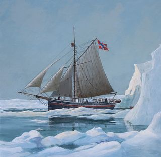 Charles Lundgren (1911-1988) Fram - Roald Amundsen