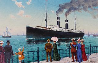 Ivan Sushchenko (B. 1930) "Steamship"