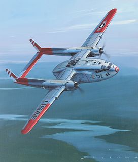 Jack Fellows (B. 1941) "C-119C Flying Boxcar"