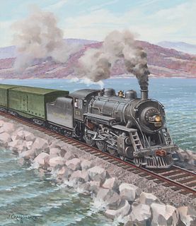 J. Craig Thorpe (B. 1948) "Vermont Locomotive"