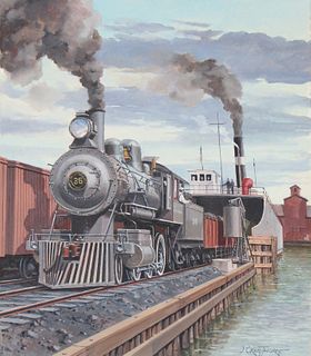 J. Craig Thorpe (B. 1948) "Wisconsin Locomotive"