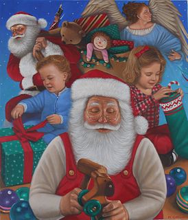 Michael Garland (B. 1952) "Santa Claus"