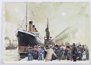 Michael Turner (UK, B. 1934) "Titanic"
