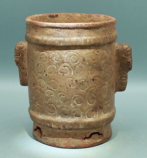 Maya Cylinder - Sula Valley, ca. 400 - 700 AD