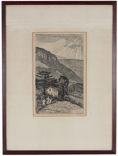 Israel Doskow (NY, Russia, Born 1881) Etching
