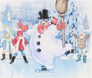 Jim Butcher (B. 1944) "Frosty the Snowman"