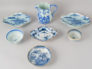 Lot of Chinese Blue and White Porcelain Articles