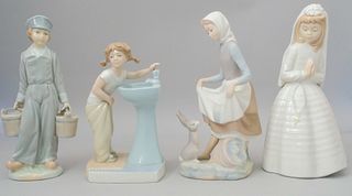 Group of 4 Lladro Porcelain Figurines