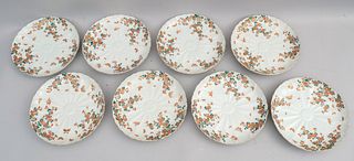 Set of 8 Chinese Famille Verte Porcelain Plates