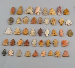 Lot Native Mississippian Culture Indian Arrowheads
