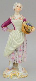 Meissen Porcelain Figurine of Maiden