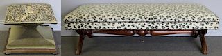 Lot of 2 Pieces of Upholstered Furniture.